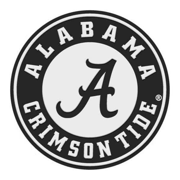 Alabama Crimson Tide 3D Chrome Metal Emblem Round Logo 1