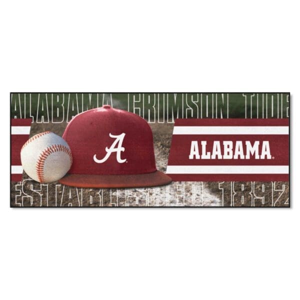 Alabama Crimson Tide Baseball Runner Rug 30in. x 72in 1 scaled