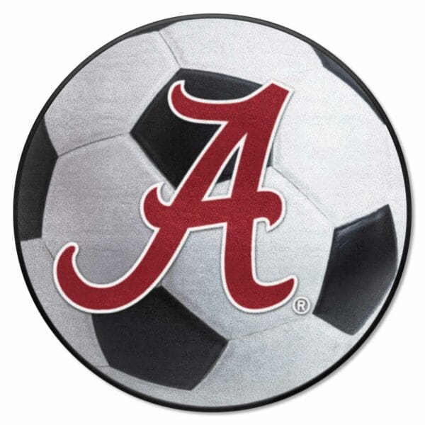 Alabama Crimson Tide Soccer Ball Rug 27in. Diameter 1 scaled