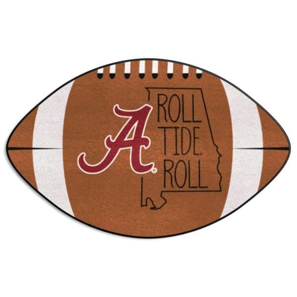 Alabama Crimson Tide Southern Style Football Rug 20.5in. x 32.5in 1 scaled