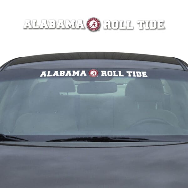 Alabama Crimson Tide Sun Stripe Windshield Decal 3.25 in. x 34 in 1