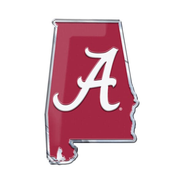Alabama Crimson Tide Team State Aluminum Embossed Emblem 1
