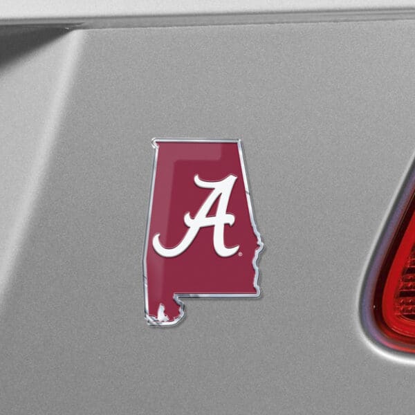 Alabama Crimson Tide Team State Aluminum Embossed Emblem