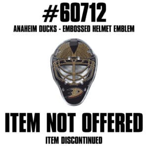 Anaheim Ducks Heavy Duty Aluminium Helmet Emblem-60712