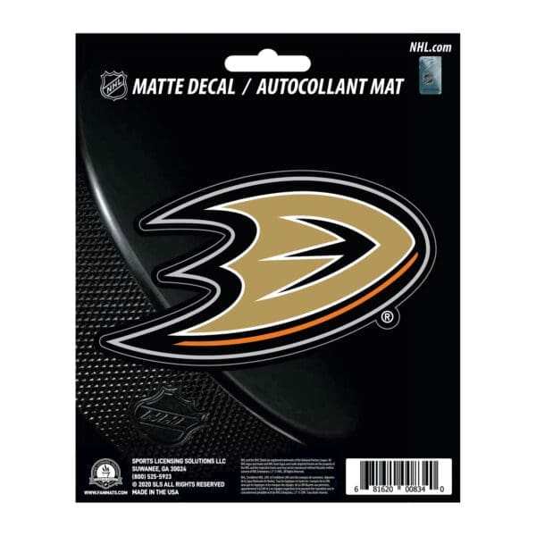 Anaheim Ducks Matte Decal Sticker 30770 1 scaled