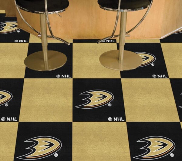 Anaheim Ducks Team Carpet Tiles - 45 Sq Ft.-10682