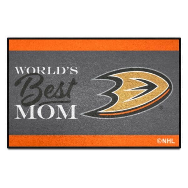 Anaheim Ducks Worlds Best Mom Starter Mat Accent Rug 19in. x 30in. 34137 1 scaled