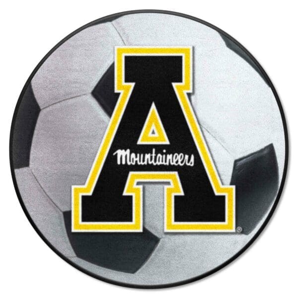 Appalachian State Mountaineers Soccer Ball Rug 27in. Diameter 1 scaled