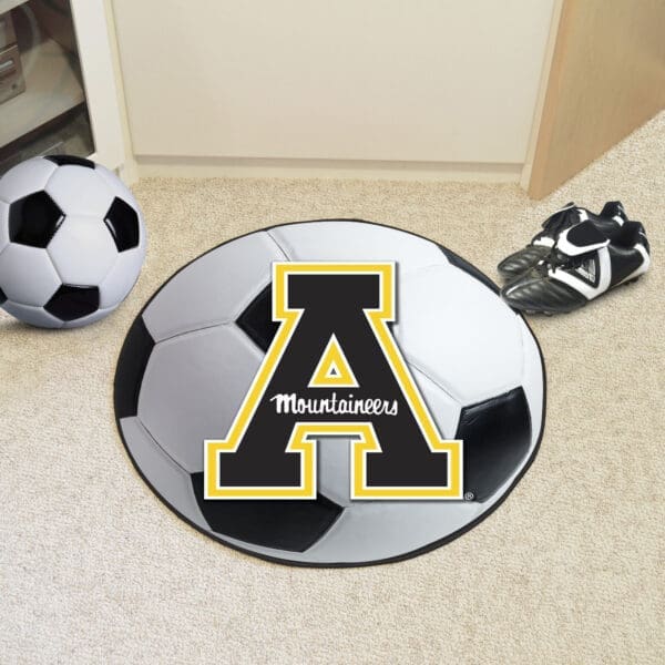 Appalachian State Mountaineers Soccer Ball Rug - 27in. Diameter