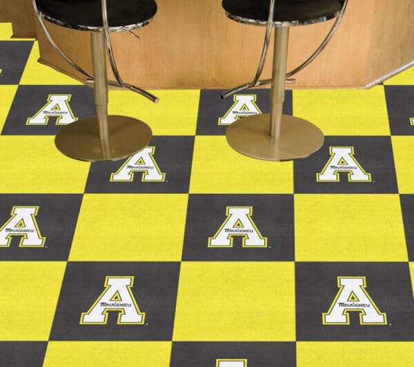 Appalachian State Mountaineers Team Carpet Tiles - 45 Sq Ft.