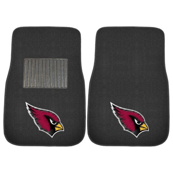 Arizona Cardinals Embroidered Car Mat Set 2 Pieces 1
