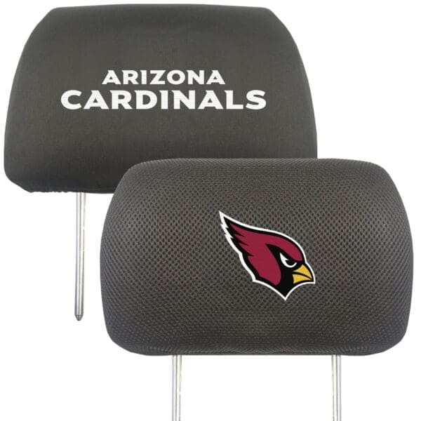 Arizona Cardinals Embroidered Head Rest Cover Set 2 Pieces 1