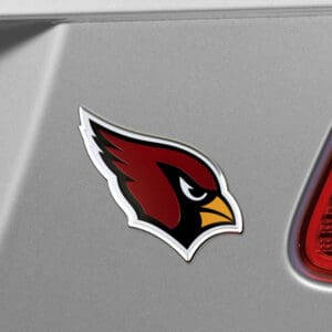 Arizona Cardinals Heavy Duty Aluminum Embossed Color Emblem