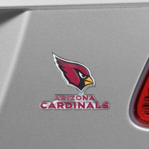 Arizona Cardinals Heavy Duty Aluminum Embossed Color Emblem - Alternate