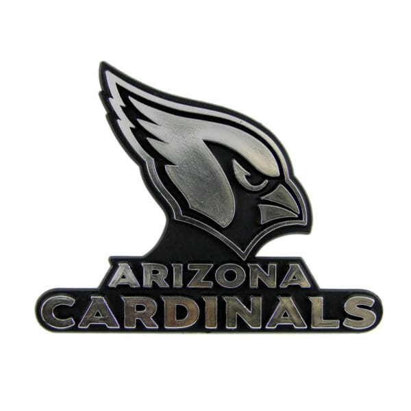 Arizona Cardinals Molded Chrome Plastic Emblem 1