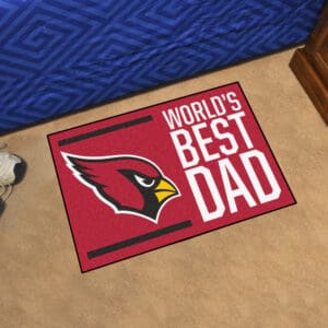 Arizona Cardinals Starter Mat Accent Rug - 19in. x 30in. World's Best Dad Starter Mat
