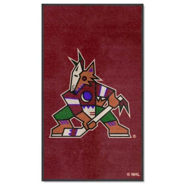 Arizona Coyotes 3X5 High Traffic Mat with Durable Rubber Backing Portrait Orientation 12874 1 scaled
