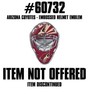 Arizona Coyotes Heavy Duty Aluminium Helmet Emblem-60732