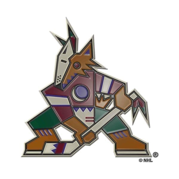 Arizona Coyotes Heavy Duty Aluminum Embossed Color Emblem 60498 1