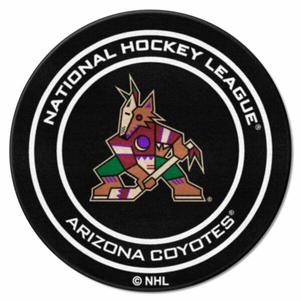 Arizona Coyotes Hockey Puck Rug 27in. Diameter 10660 1 scaled