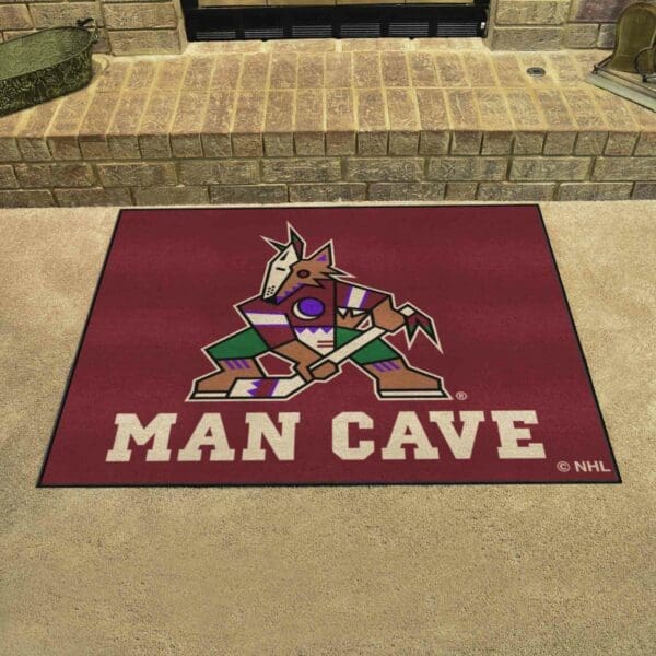 Arizona Coyotes Man Cave All-Star Rug - 34 in. x 42.5 in.-14473