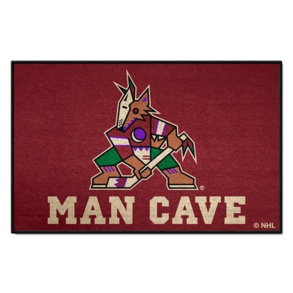Arizona Coyotes Man Cave Starter Mat Accent Rug 19in. x 30in. 14474 1 scaled