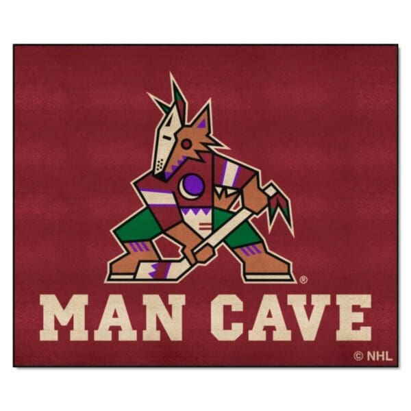Arizona Coyotes Man Cave Tailgater Rug 5ft. x 6ft. 14476 1 scaled