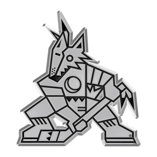 Arizona Coyotes Molded Chrome Plastic Emblem 60311 1