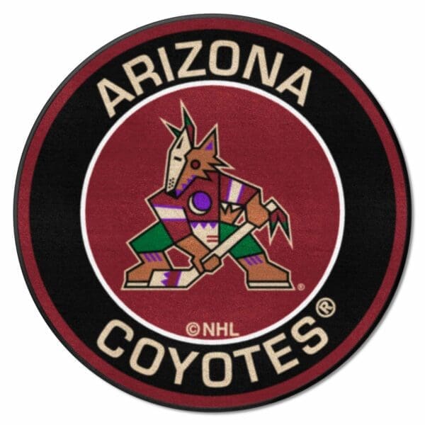 Arizona Coyotes Roundel Rug 27in. Diameter 18883 1 scaled