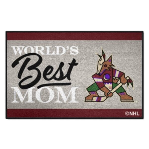 Arizona Coyotes Worlds Best Mom Starter Mat Accent Rug 19in. x 30in. 34138 1 scaled