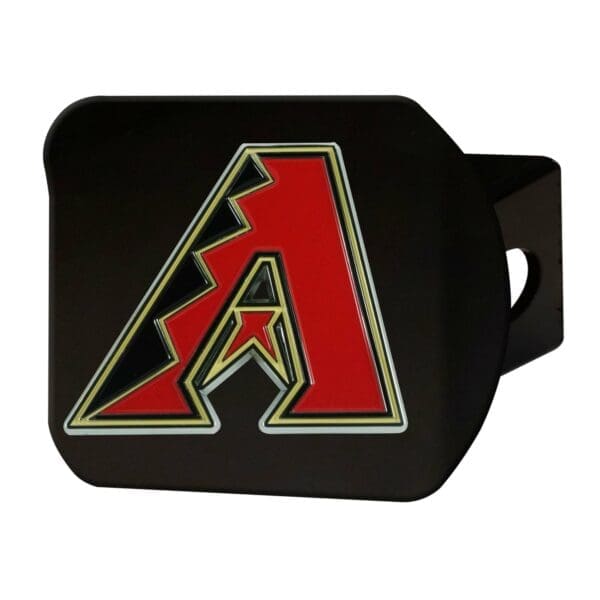 Arizona Diamondbacks Black Metal Hitch Cover 3D Color Emblem 1