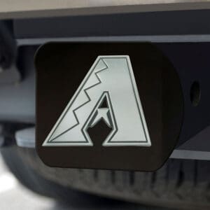 Arizona Diamondbacks Black Metal Hitch Cover with Metal Chrome 3D Emblem