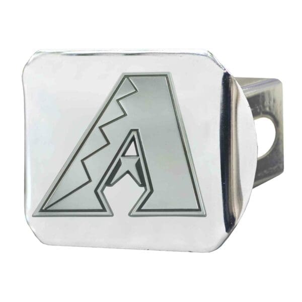 Arizona Diamondbacks Chrome Metal Hitch Cover with Chrome Metal 3D Emblem 1