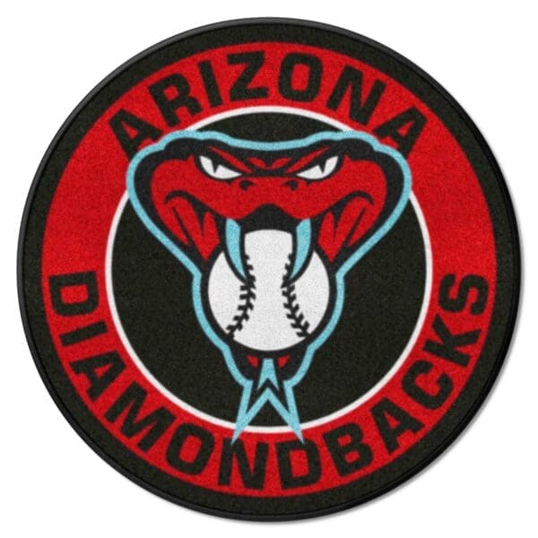 Arizona Diamondbacks Roundel Rug 27in. Diameter 1 1 scaled