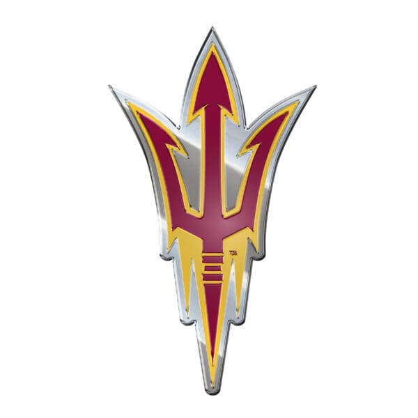 Arizona State Sun Devils Heavy Duty Aluminum Embossed Color Emblem 1