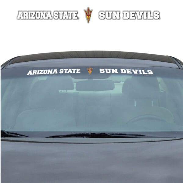 Arizona State Sun Devils Sun Stripe Windshield Decal 3.25 in. x 34 in 1