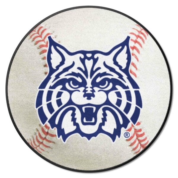 Arizona Wildcats Baseball Rug 27in. Diameter 1 1 scaled