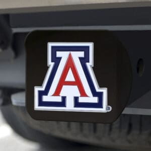 Arizona Wildcats Black Metal Hitch Cover - 3D Color Emblem