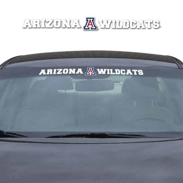 Arizona Wildcats Sun Stripe Windshield Decal 3.25 in. x 34 in 1