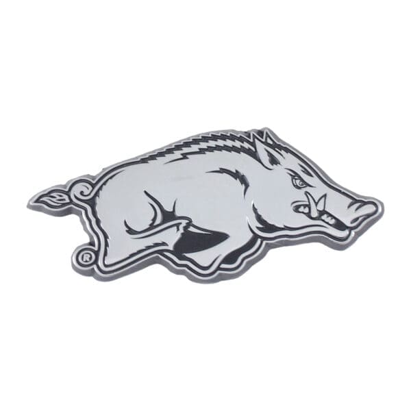 Arkansas Razorbacks 3D Chrome Metal Emblem 1