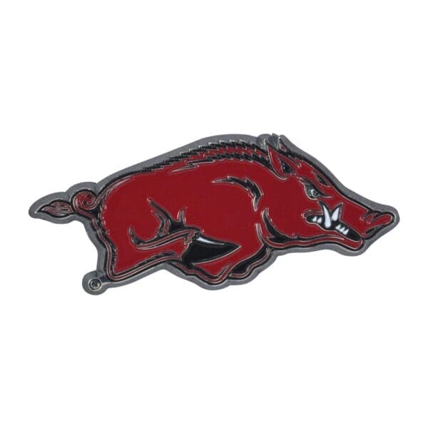 Arkansas Razorbacks 3D Color Metal Emblem 1