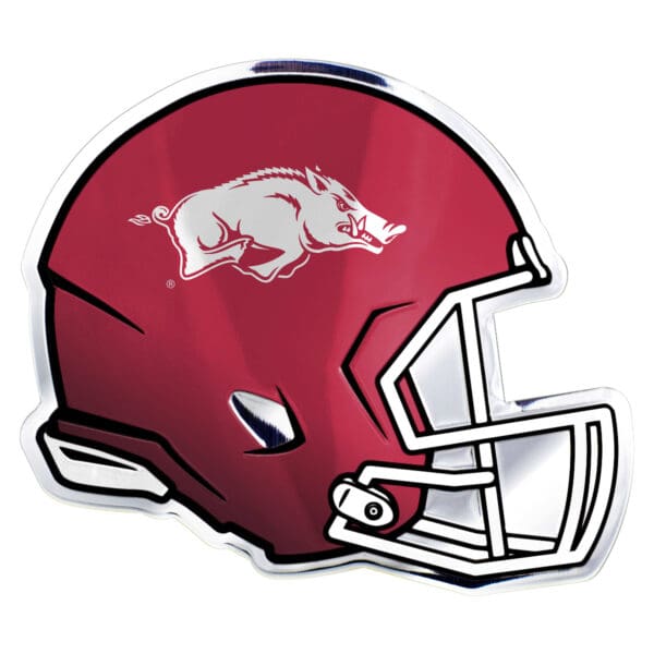 Arkansas Razorbacks Heavy Duty Aluminium Helmet Emblem 1