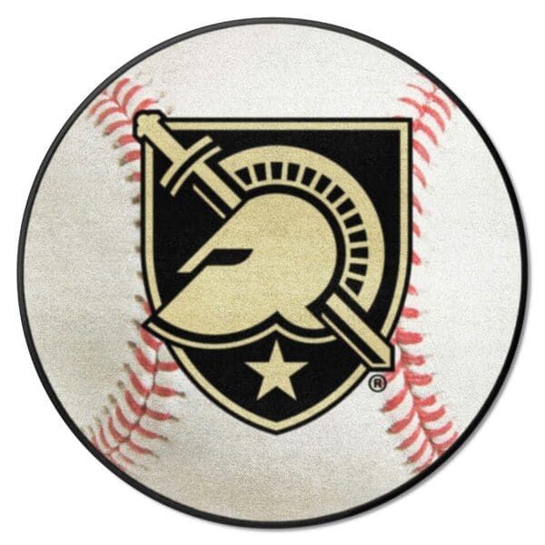 Army West Point Black Knights Baseball Rug 27in. Diameter 1 scaled