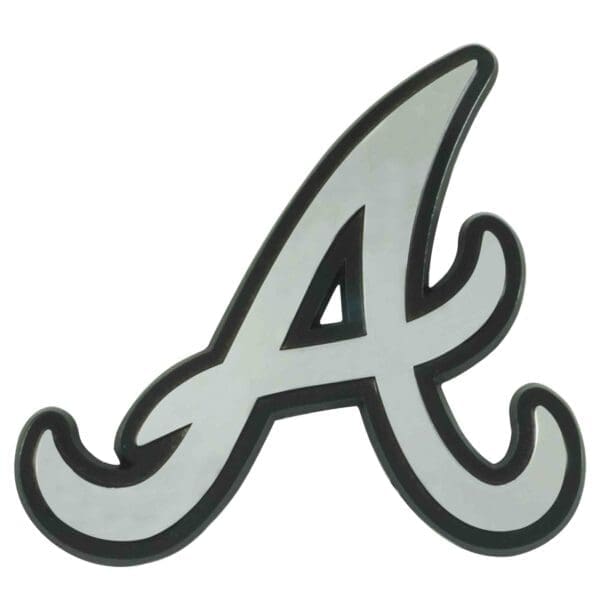 Atlanta Braves 3D Chrome Metal Emblem 1