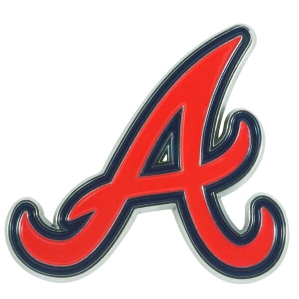 Atlanta Braves 3D Color Metal Emblem 1