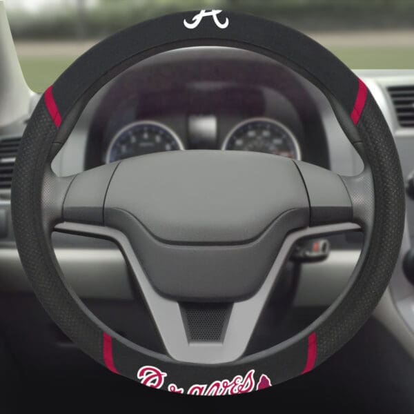 Atlanta Braves Embroidered Steering Wheel Cover