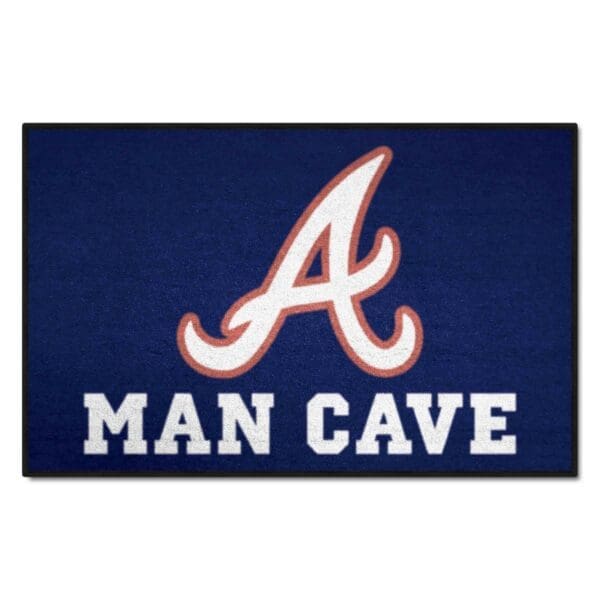 Atlanta Braves Man Cave Starter Mat Accent Rug 19in. x 30in 1 scaled