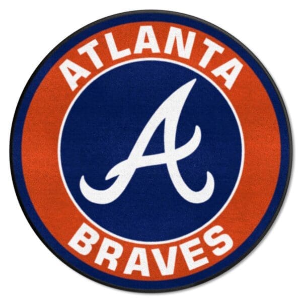 Atlanta Braves Roundel Rug 27in. Diameter 1 scaled