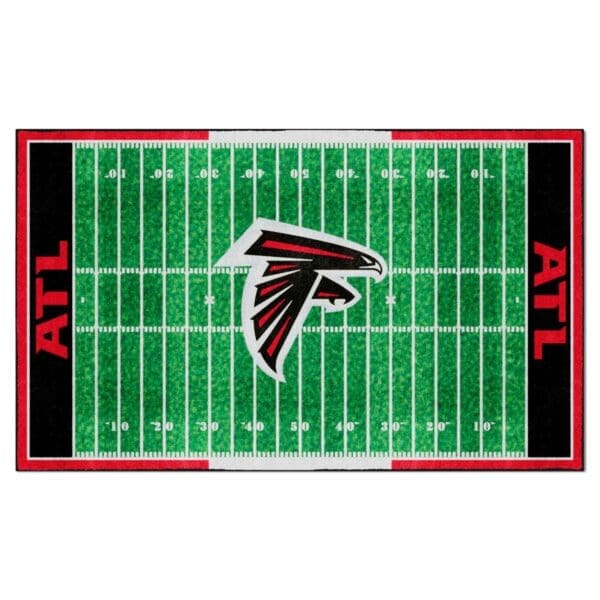 Atlanta Falcons 6 ft. x 10 ft. Plush Area Rug 1 scaled