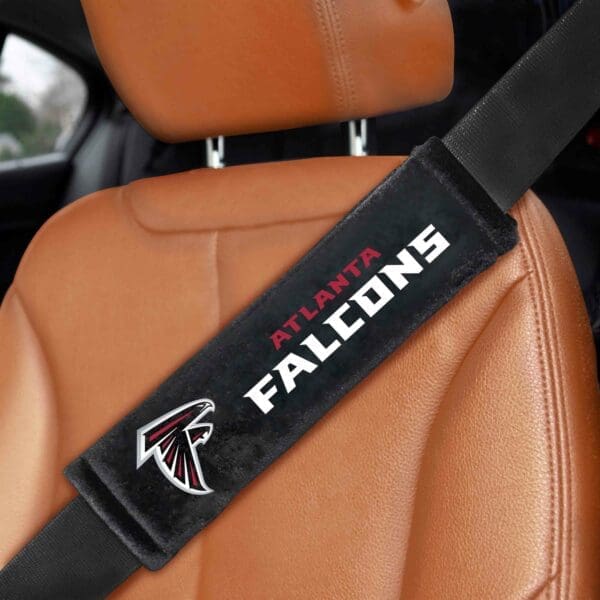 Atlanta Falcons Embroidered Seatbelt Pad - 2 Pieces